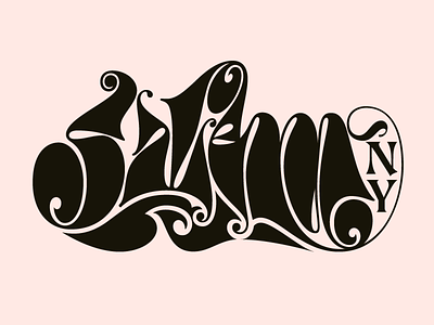 Salem, NY bold cursive hand lettering lettering newyork salemny script type typography upstateny