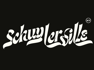 Schuylerville, NY bold cursive hand lettering lettering newyork schuylerville script type typography upstateny