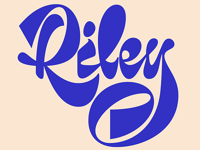 Riley bold cursive hand lettering lettering logo riley script type typography wordmark