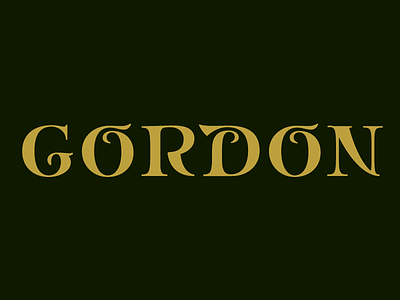 Gordon composer conductor gordan lettering logo music typedesign typeface wordmark