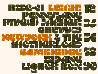 RISE typeface
