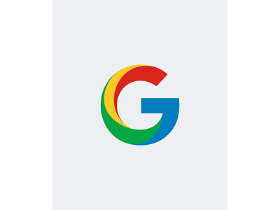 Googley g google lettermark rebrand swirl type typography