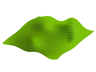 Topography gradients grass green lawn shading topography vectors