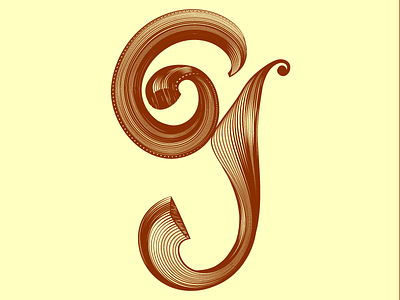 Guild of - bend curled cursive experimentation g lettering lines linework perspective smooth stripes strokes twisted typography victorian woodcut