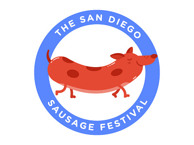 SDSF 16 brand dog festival food logo pet sausage