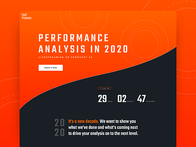 Hudl Presents: Performance Analysis in 2020 Concept concept countdown design event layout live sports