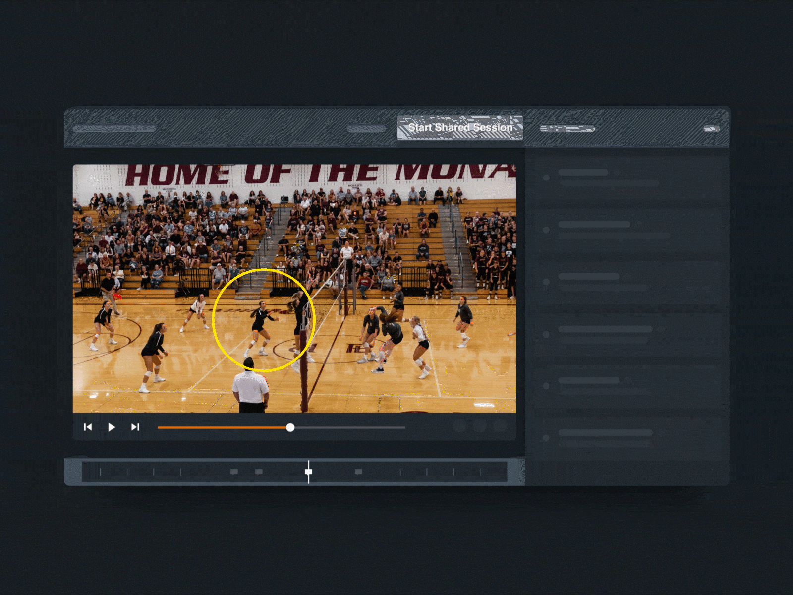 New Feature Highlight - Shared Sessions animation hudl product share sports tutorial ui ux