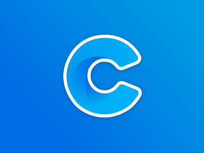 Community Champions Logo blue c community gradient letter logo mark