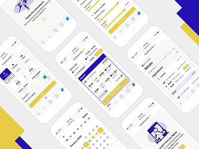 Travel App - Mobile UI app booking flight minimal mobile responsive travel ui web webdesign