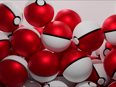 Pokeball Loop 3d 3d art animation blender falling loop motion design physics pokeball pokemon test