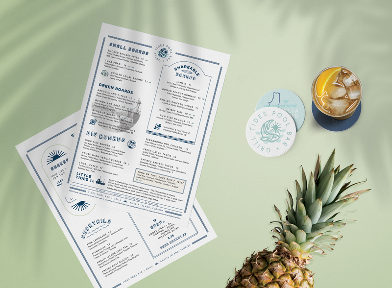 Beach Bar beach bar brand branding logo menu