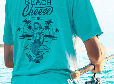 Tshirt Design design fishing florida handdrawn illustration mermaid procreate tshirt