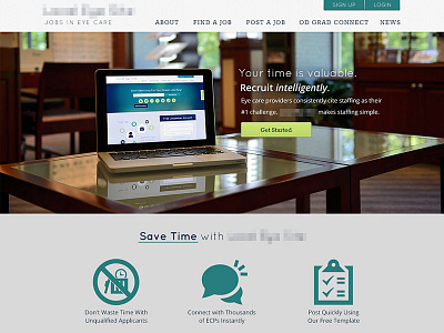 Sales Page for Eye Care Job Posting Site