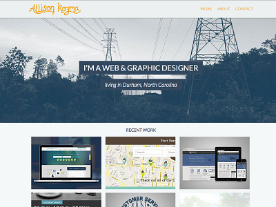 Portfolio Website durham hand drawn typography photo portfolio