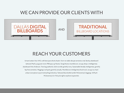 Billboard Company Redesign billboard illustration minimal texture