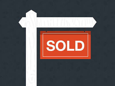 Sold concept not used real estate sign sold yard sign