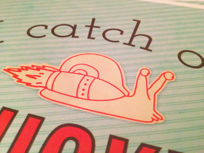 Self Promo Package detail illustration jet pack snail