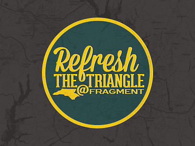 Refresh Triangle is coming to Fragment! emblem geared logo map mission script nc north carolina seal texture typography