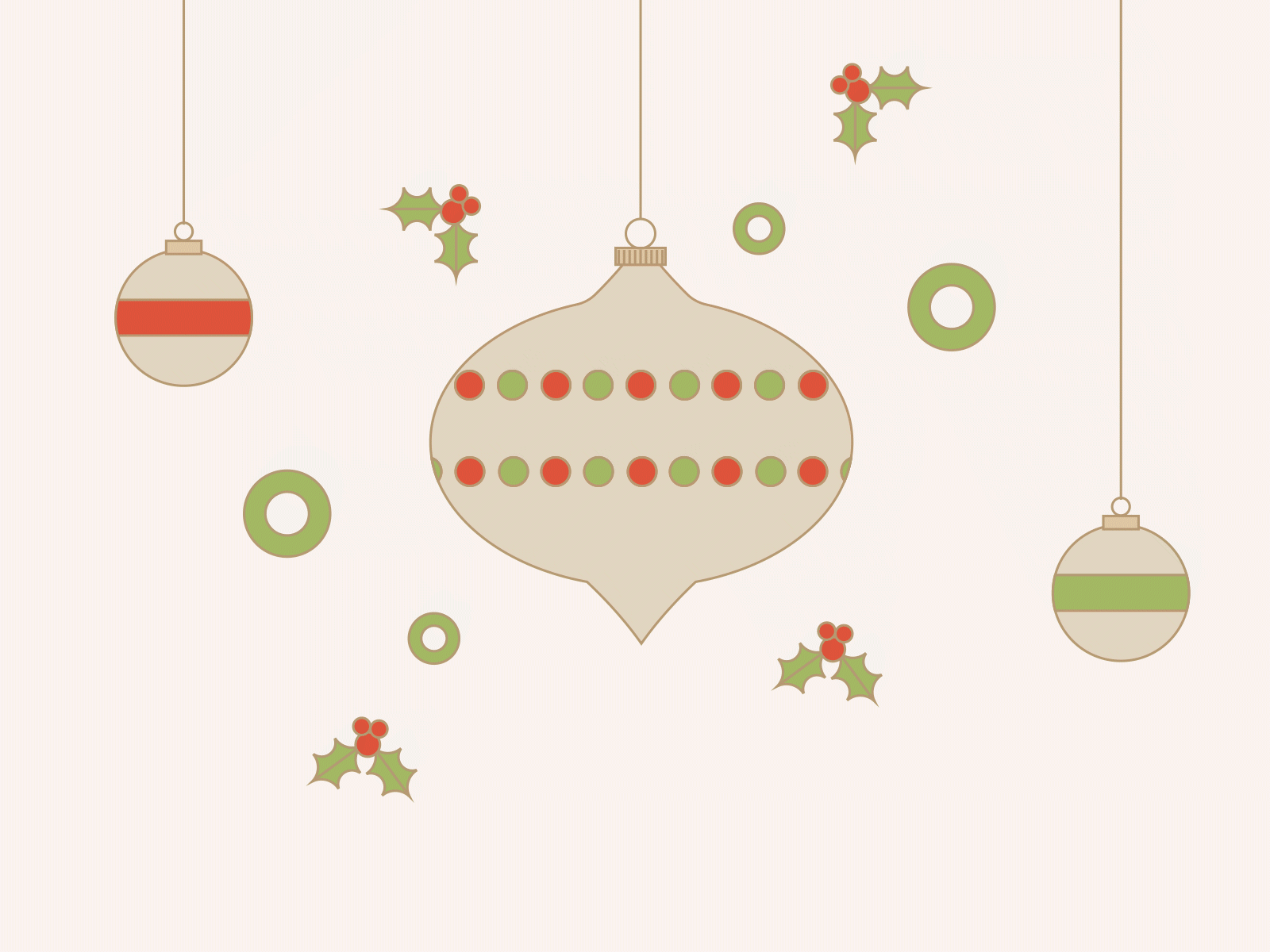 Day 4 - Joy to the World after effects animation christmas festive holidays illustration mistletoe motion graphic ornaments prompt xmas