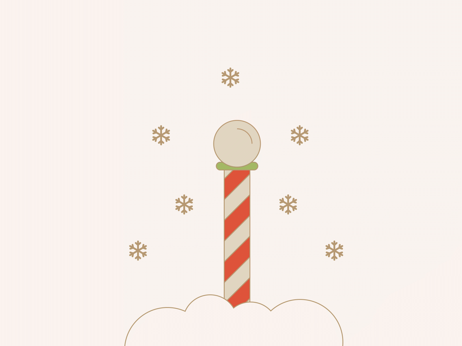 Day 5 - The North Pole after effects animation christmas festive gif holidays illustration motion graphic north pole prompt snow winter xmas