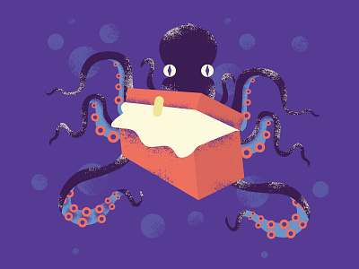 21/30 vectober - treasure halloween illustration inktober ocean octopus treasure vectober