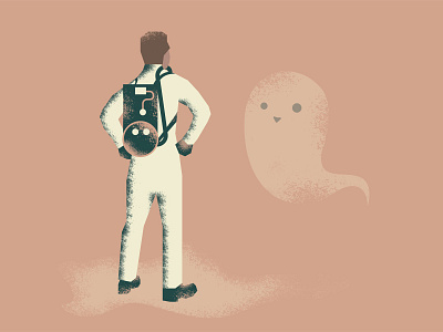 day 30/31 vectober - catch ghost ghostbusters halloween illustration inktober trap vectober