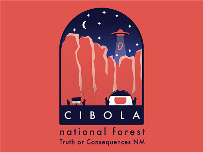 Cibola National Forest aliens cacti camping carabeaner cibola cibola national forest desert illustration moon national forest national park nature new mexico rock climbing space tent