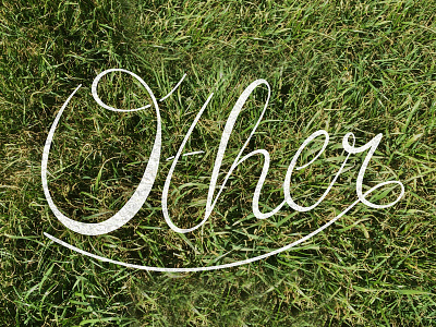 The Other Side handdrawn handlettering typography