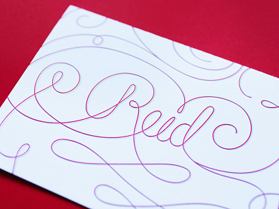 Reid Letterpress Stationery hand lettering handletter letterpress