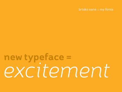 new year, new typeface branding brisko briskosans font typeface