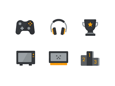 game icons design flat icon illustration ui