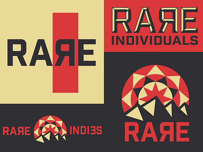 Rare Individuals el paso illustration layout logo rap rebrand texas