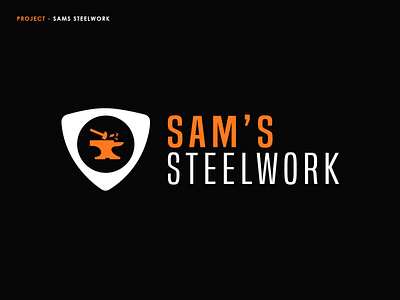 Sam's Steelwork Logo branding design logo design