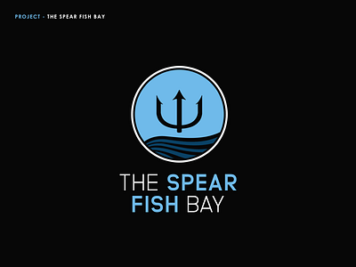 The Spear Fish Bay Logo branding design flat illustration illustrator logo logo design minimal