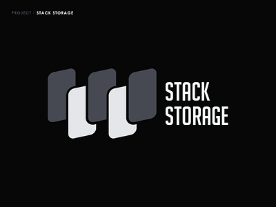 Stack Storage Logo branding design flat illustration illustrator logo logo design minimal typography