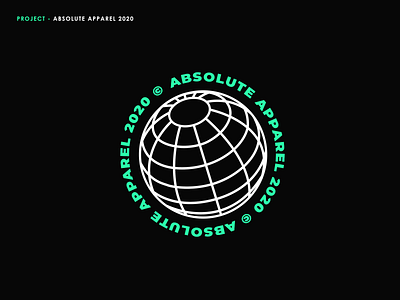 Absolute Apparel Logo branding design flat illustration illustrator logo logo design minimal typography