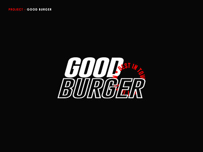 Good Burger Logo branding design flat illustration illustrator logo logo design minimal typography