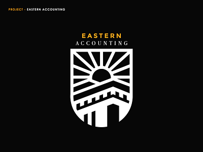 Eastern Accounting Logo branding design flat icon illustration illustrator logo logo design minimal typography