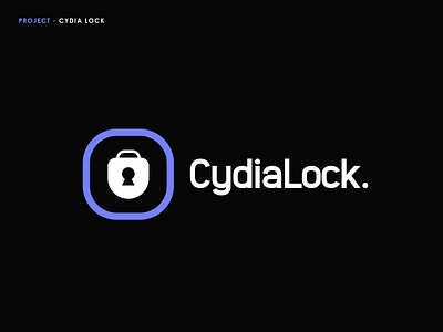 Cydia Lock Logo app branding design flat illustration illustrator logo logo design minimal typography