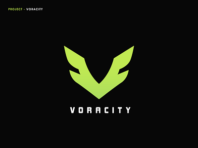 Voracity Logo branding design flat icon illustration illustrator logo logo design minimal typography