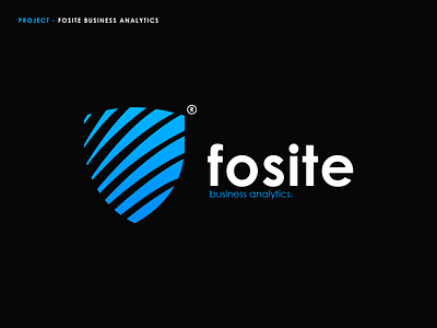 Fosite Logo app branding design flat icon illustration illustrator logo logo design minimal typography