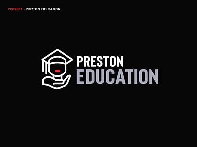 Preston Education Logo branding design flat icon illustration illustrator logo logo design minimal typography