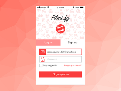 DailyUI #001 - Sign Up 001 dailyui signup sketch ui