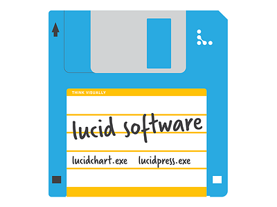Lucid Software Floppy Sticker