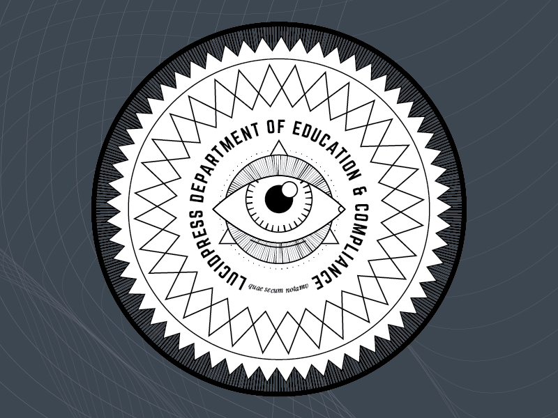 Lucidpress Certificate Seal lucid monoline eye seal