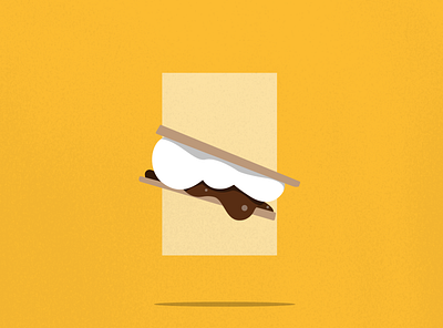 Eat more s'mores design illustrations illustrator