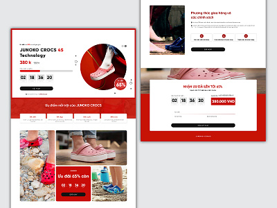 Crocs Sale Landing Page Full creative creative design design lading page sales page ui ux web website