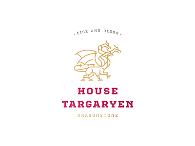House Targaryen - Modern Logotype 2018 app brand branding chiclayo design designer flat graphic graphic designer icon identity illustration inspiration lima logo music perú red typography