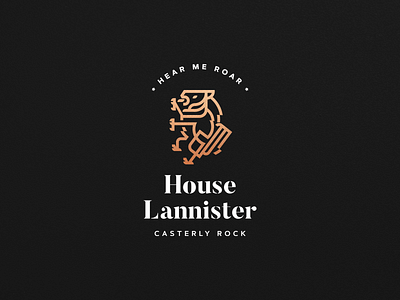 House Lannister - Modern Logotype 2019 trend brand branding design designer graphic graphic designer identity illustration inspiration lima logo logotype perú typography