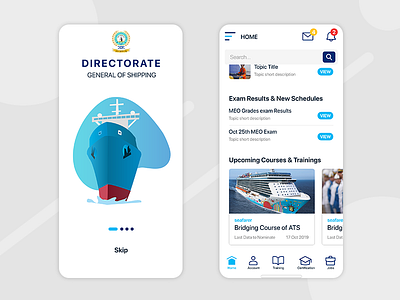 UX/UI Design - DG Shipping Mobile App